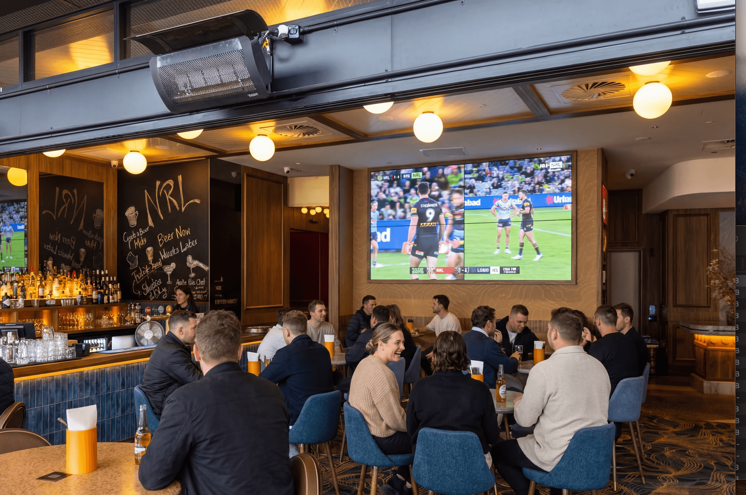 Busy bar at Humphrey's Hotel